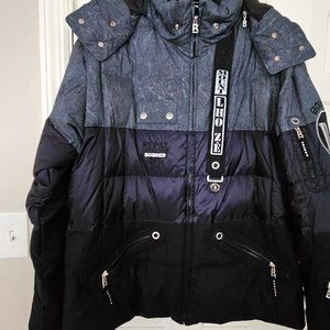 Bognar Men's Down Ski Jacket Size 46 with Hood (new never worn without tags)